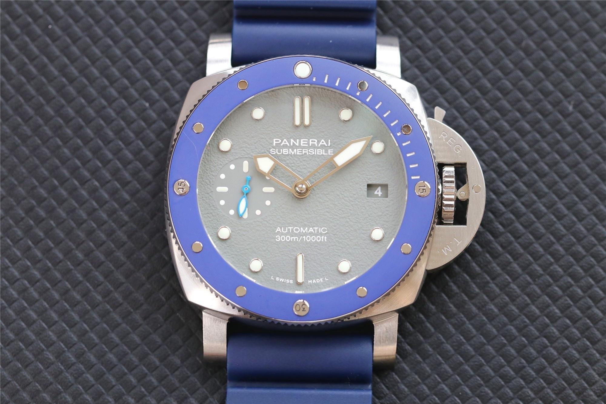 42 MM küçük deniz kralı: VS Panerai 959 mavi bezel gri kadran replikası nasıl olmuş? — 4. fotoğraf