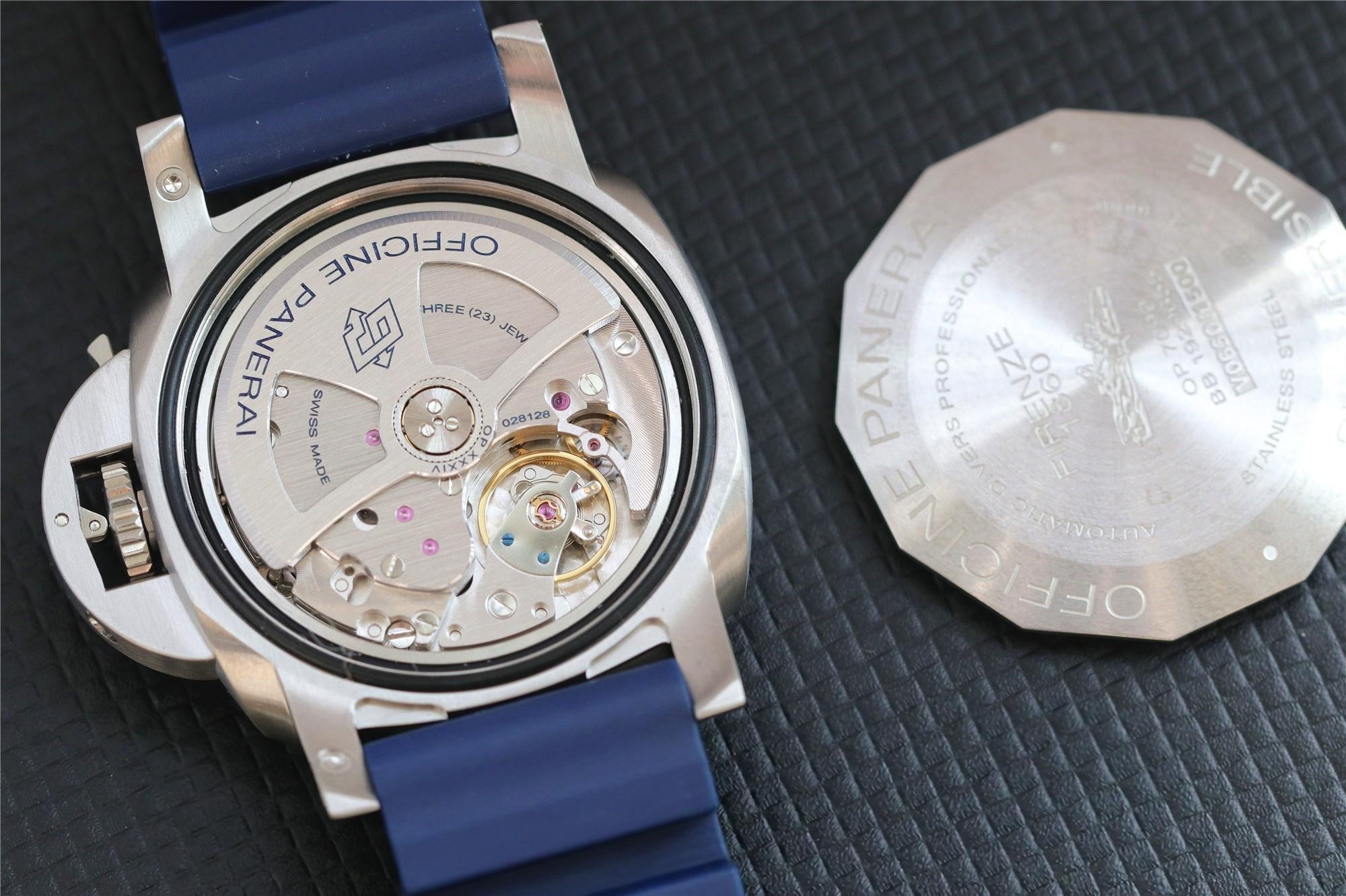 42 MM küçük deniz kralı: VS Panerai 959 mavi bezel gri kadran replikası nasıl olmuş? — 9. fotoğraf