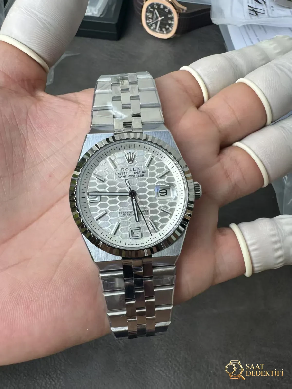 Rolex Land-Dweller Beyaz Saat