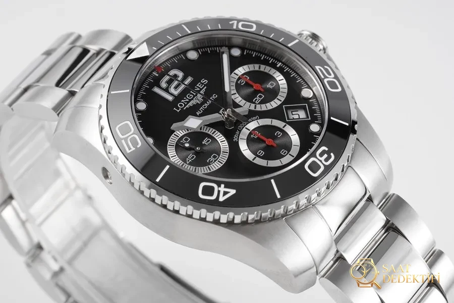 8F Factory Longines Conquest Kronograf Serisi 2020 Yeni Ürün İncelemesi - Siyah Kadran - Bilezik, Toka ve Klips Mekanizması