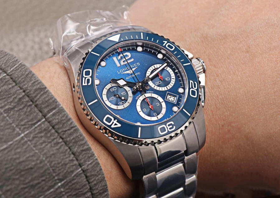 8F Factory Longines HydroConquest Kronograf Serisi 2020 Yeni Model İncelemesi - Mavi Kadran — 1. fotoğraf