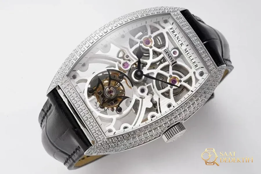 ABF Factory Franck Muller GRAND COMPLICATIONS Serisi Elmas Kaplı Tourbillon Kol Saati İncelemesi - Kadran Detayı ve Bezel İşçiliği