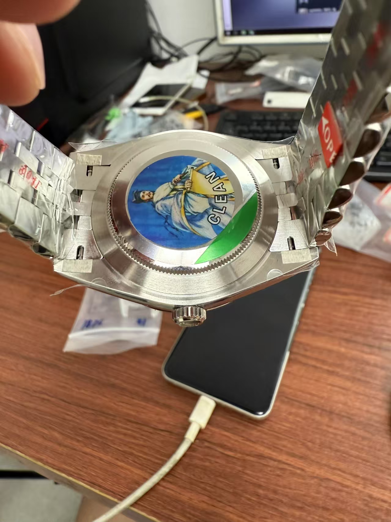 Clean Datejust Kasa Arkası