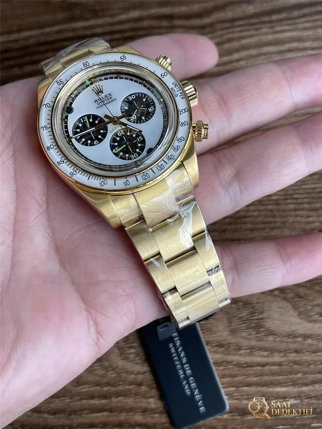 ADG Rolex Daytona Modifiye İskelet Kadran 4130 Mekanizma Ultra Güçlü Lume Bezel - Mekanizma Zemberek ve Balans Detayı