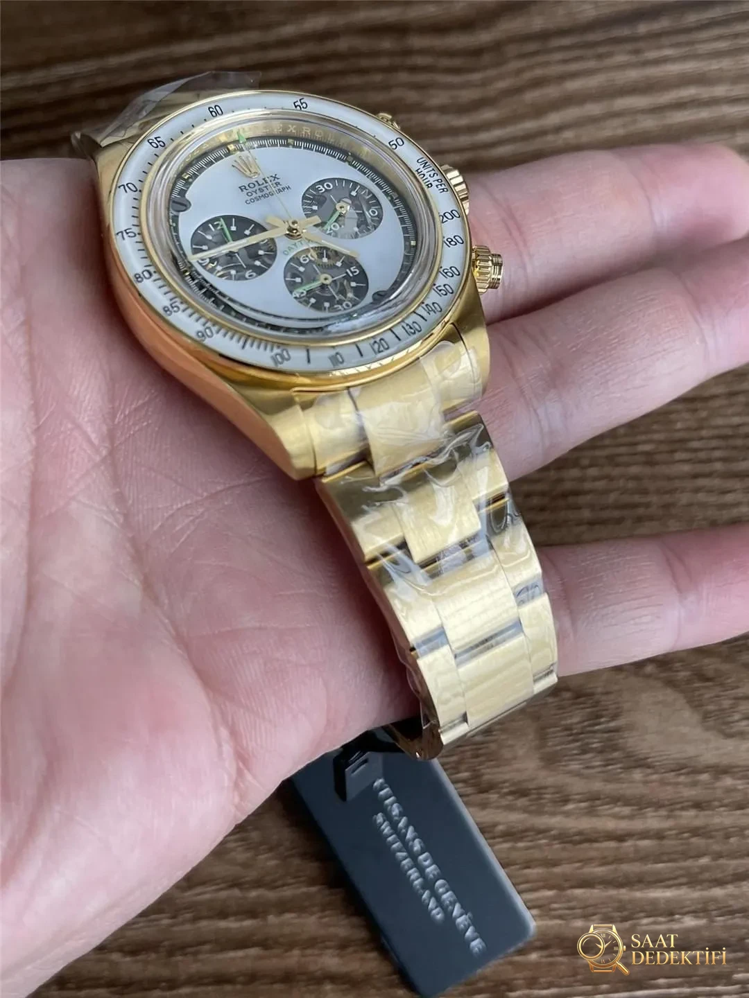 ADG Rolex Daytona Modifiye İskelet Kadran 4130 Mekanizma Ultra Güçlü Lume Bezel - Yan Profil ve Kordon Bağlantısı