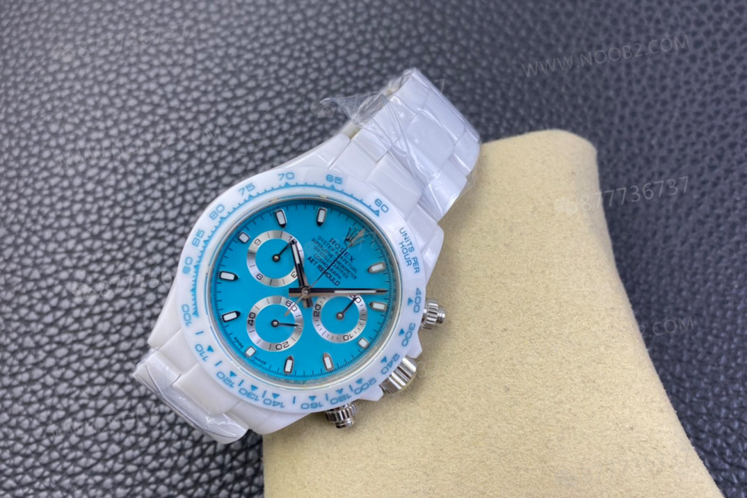 AET modifiye Rolex N Factory 4130 Daytona Abu Dhabi mavi-beyaz seramiğin işçiliği nasıl? — 3. fotoğraf