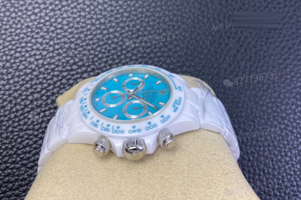 AET modifiye Rolex N Factory 4130 Daytona Abu Dhabi mavi-beyaz seramiğin işçiliği nasıl? — 7. fotoğraf