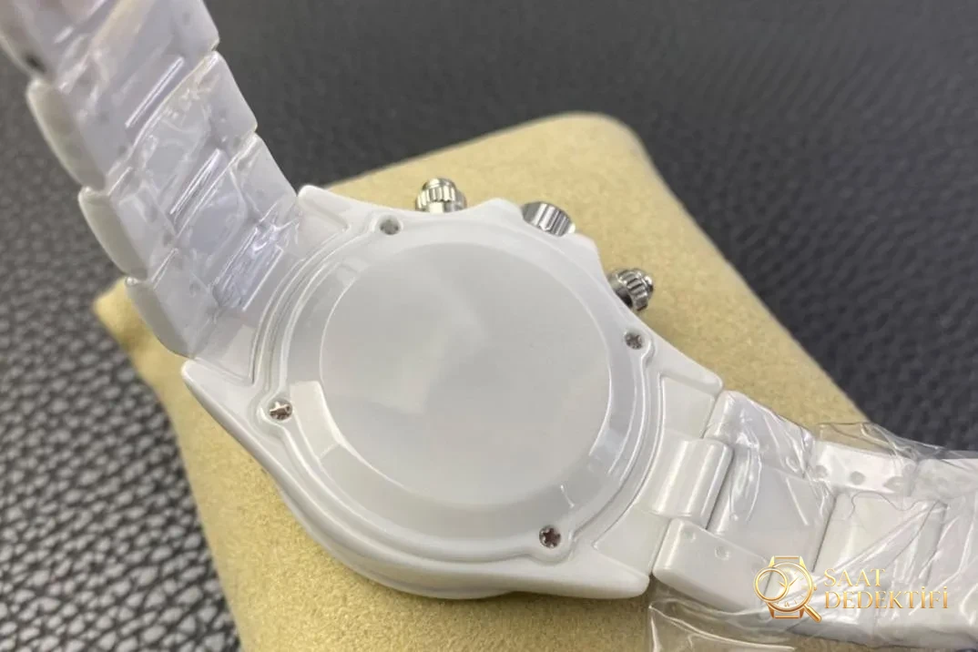 AET modifiye Rolex N Factory 4130 Daytona Abu Dhabi mavi-beyaz seramiğin işçiliği nasıl? - Bilekte Duruş ve Kasa Orantısı