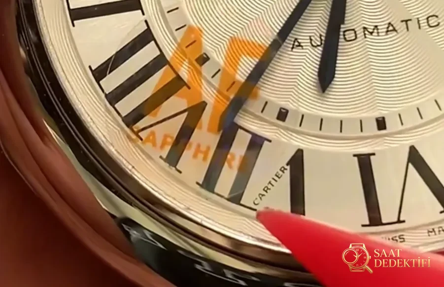 AF Cartier Ballon Bleu - Fosfor ve Super-LumiNova Gece Görünümü