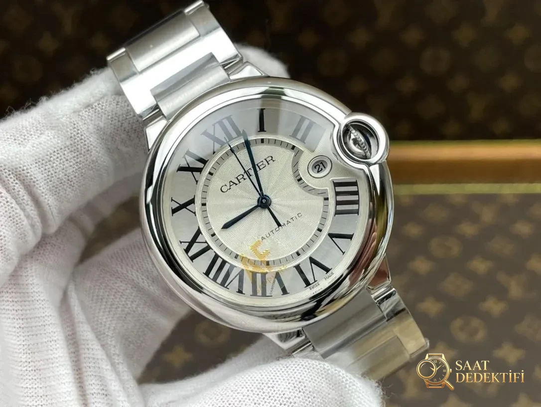 AF Factory Cartier Ballon Bleu 42 mm 2824 mekanizmayla bir bakışta belli olur mu? - Kasa Profili ve Kurma Kolu İncelemesi