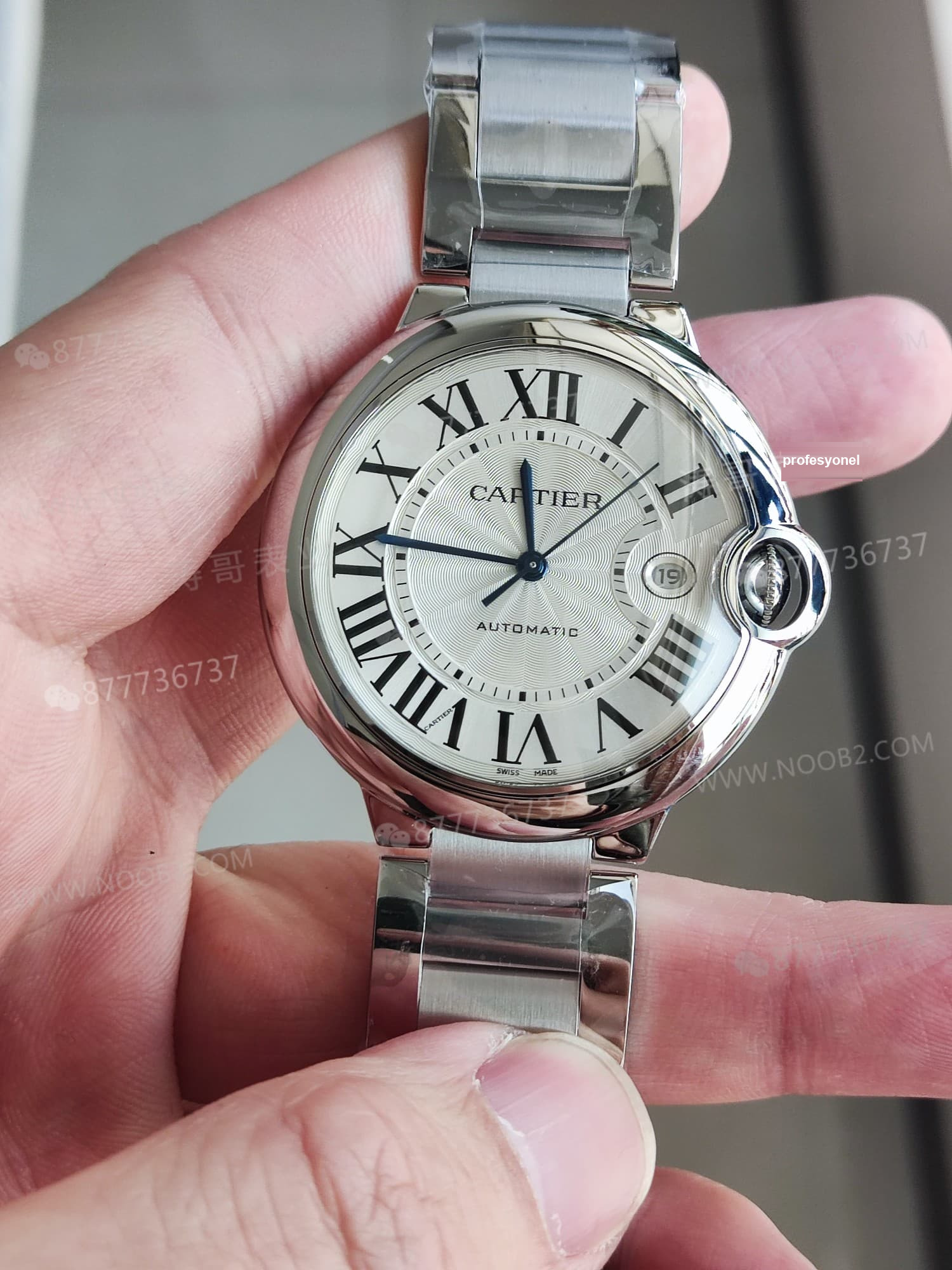 AF Factory Cartier Ballon Bleu 42 mm erkek modelinde dikkat edilmesi gereken birkaç detay — 4. fotoğraf