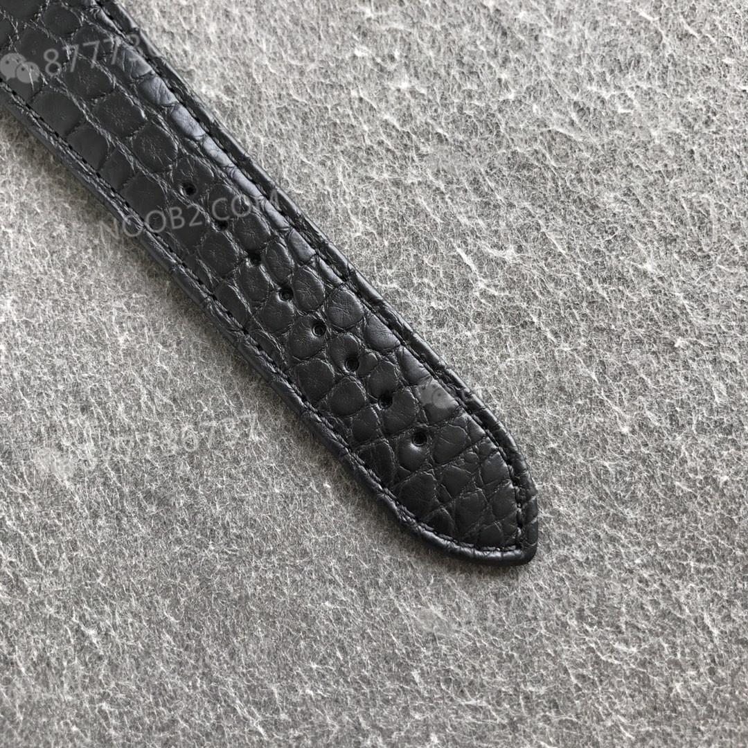 AF Factory Cartier London Ronde Erkek 42 mm Serisi Roz Altın Kasa Siyah Timsah Derisi — 10. fotoğraf