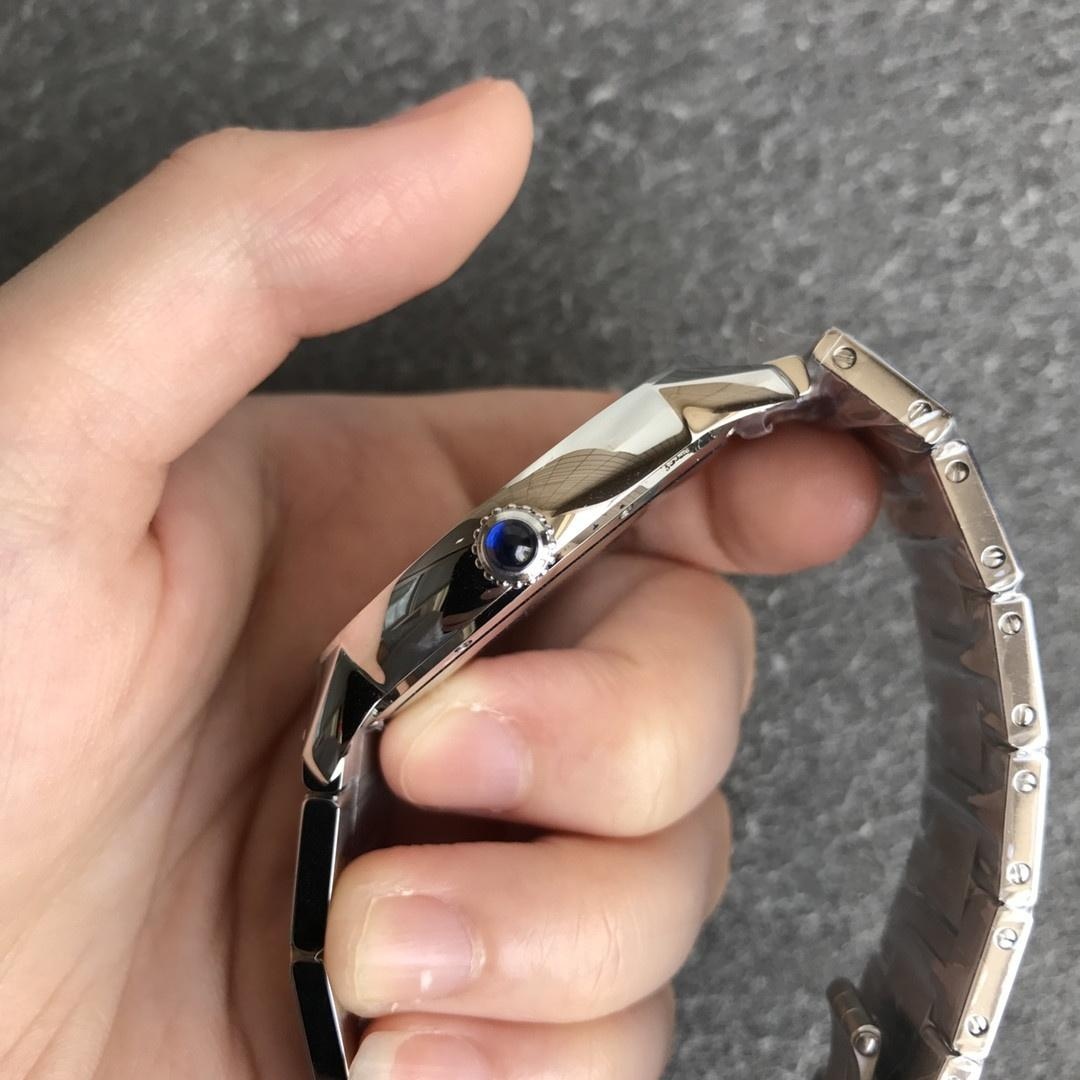 AF Factory Cartier Londra RONDE erkek 42 mm serisi mavi kadranlı çelik bilezik — 5. fotoğraf