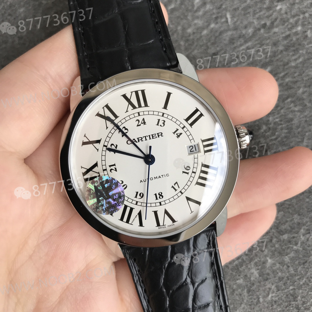 AF Factory Cartier Londra RONDE erkek 42 mm serisi timsah derisi — 4. fotoğraf