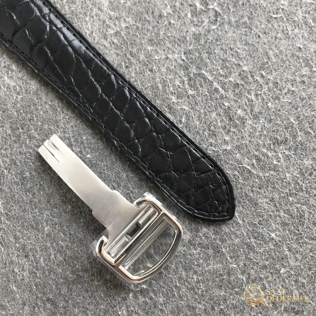 AF Factory Cartier Londra RONDE erkek 42 mm serisi timsah derisi - Fosfor ve Super-LumiNova Gece Görünümü