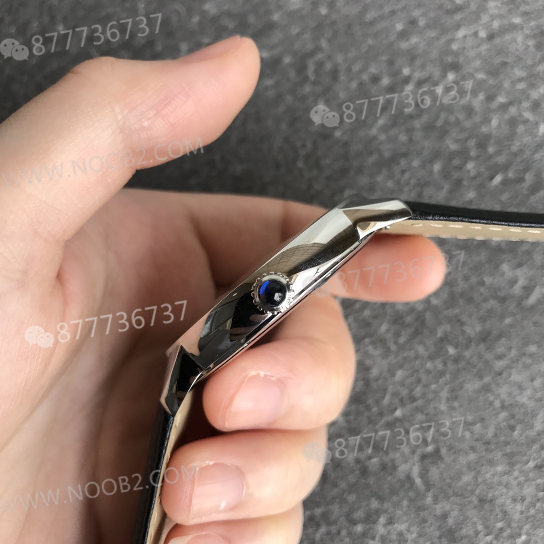 AF Factory Cartier Londra RONDE erkek 42 mm serisi, TOGO deri çabuk sökülen kayışlı — 5. fotoğraf