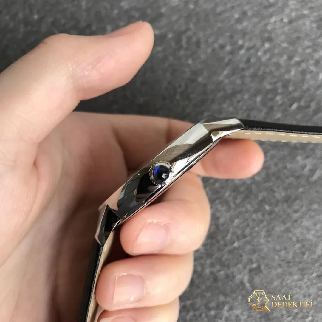 AF Factory Cartier Londra RONDE erkek 42 mm serisi, TOGO deri çabuk sökülen kayışlı - Bilezik, Toka ve Klips Mekanizması