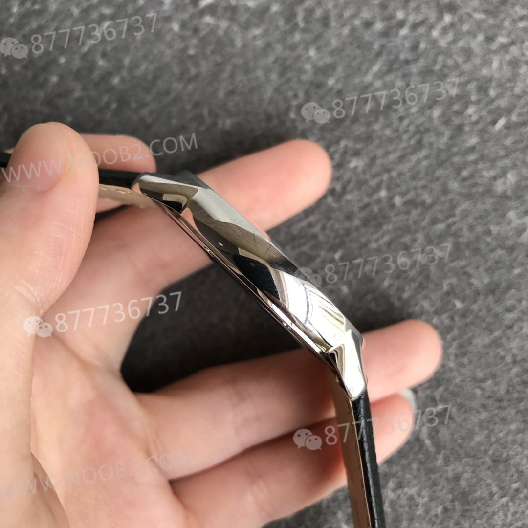 AF Factory Cartier Londra RONDE erkek 42 mm serisi, TOGO deri çabuk sökülen kayışlı — 6. fotoğraf