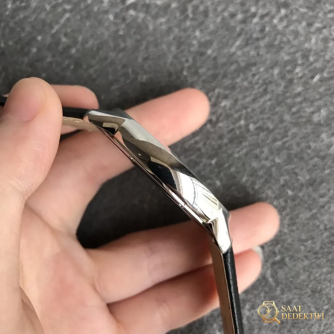AF Factory Cartier Londra RONDE erkek 42 mm serisi, TOGO deri çabuk sökülen kayışlı - Makro Kadran ve İndeks İşçiliği