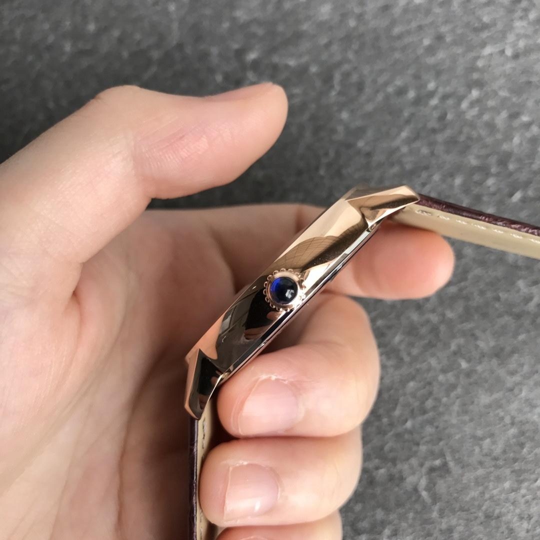 AF Factory Cartier Ronde de Cartier London Erkek 42 mm Serisi Rose Altın Kasa Kahverengi Timsah Derisi — 5. fotoğraf