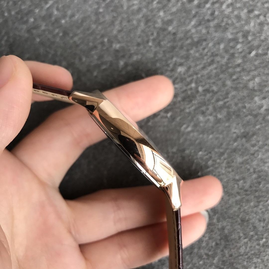AF Factory Cartier Ronde de Cartier London Erkek 42 mm Serisi Rose Altın Kasa Kahverengi Timsah Derisi — 6. fotoğraf