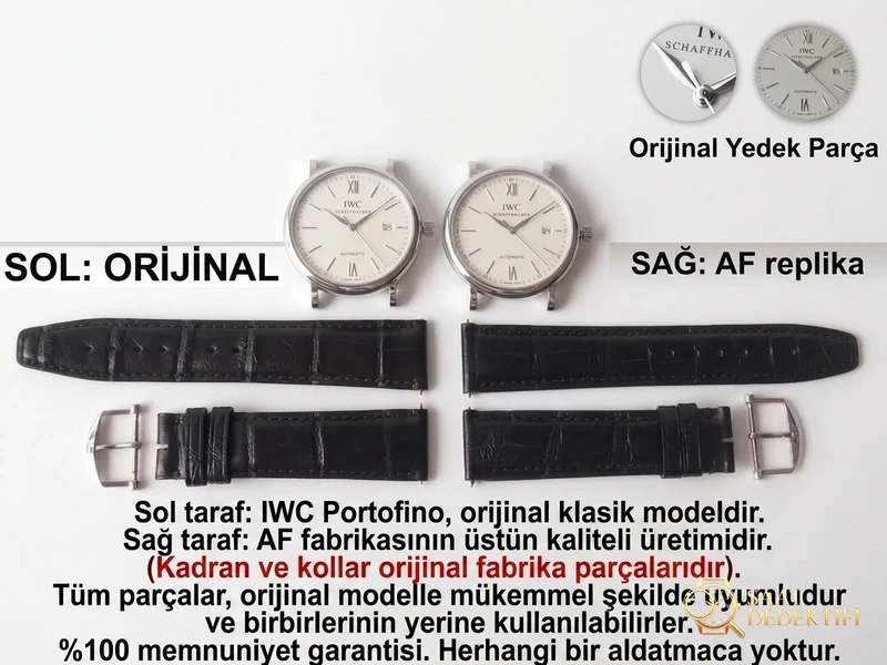 AF Factory IWC Portofino üç akrepli red 60, MKS modelinden nerede daha pahalı? Hangi replika saat daha iyi? Gerçek-replika karşılaştırmalı orijinal incelemeyle bakalım - Genel Açı ve Estetik Duruş