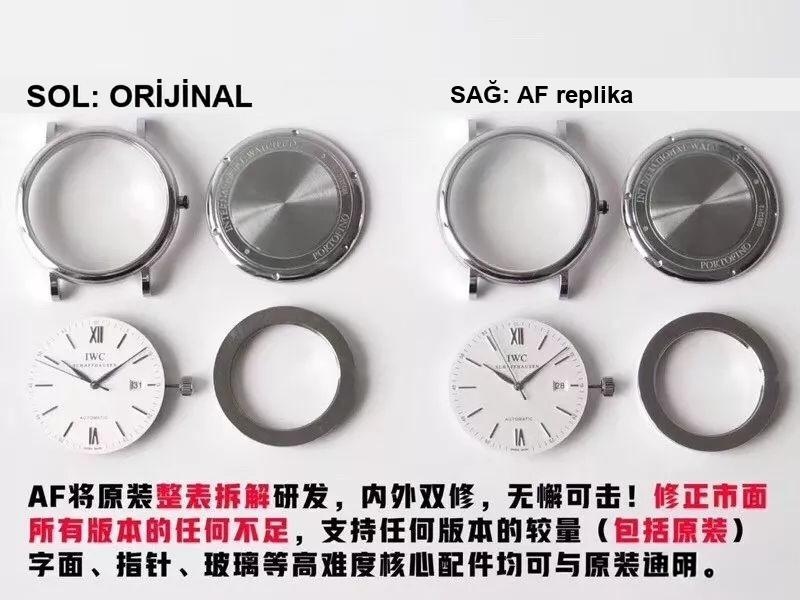AF Factory IWC Portofino üç akrepli red 60, MKS modelinden nerede daha pahalı? Hangi replika saat daha iyi? Gerçek-replika karşılaştırmalı orijinal incelemeyle bakalım — 13. fotoğraf