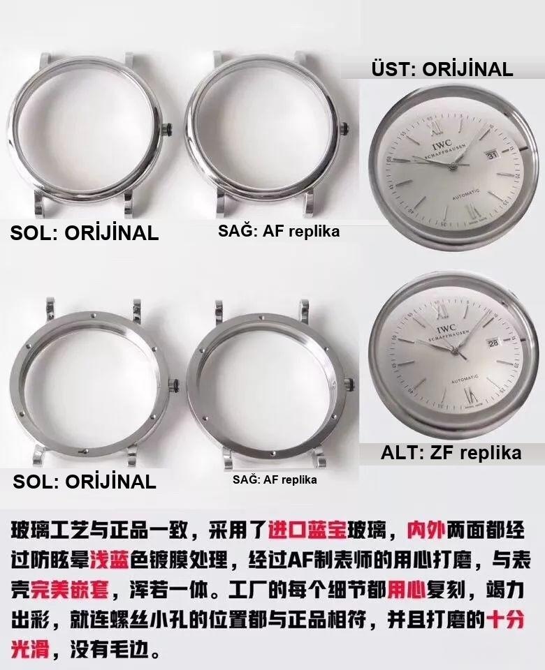 AF Factory IWC Portofino üç akrepli red 60, MKS modelinden nerede daha pahalı? Hangi replika saat daha iyi? Gerçek-replika karşılaştırmalı orijinal incelemeyle bakalım — 14. fotoğraf