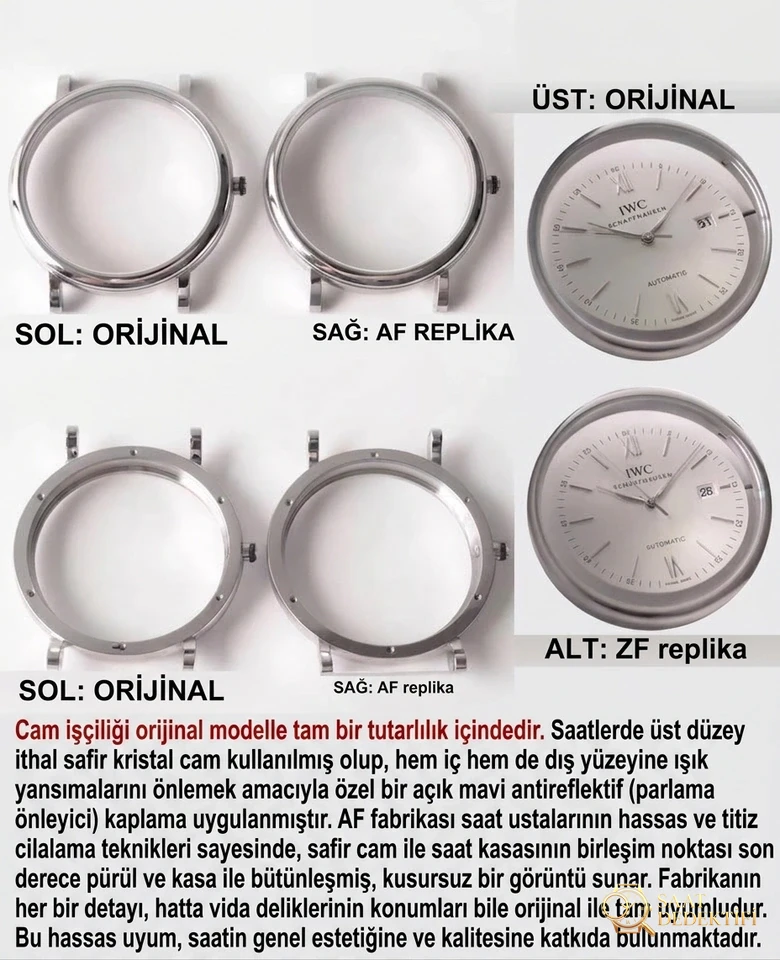 AF Factory IWC Portofino üç akrepli red 60, MKS modelinden nerede daha pahalı? Hangi replika saat daha iyi? Gerçek-replika karşılaştırmalı orijinal incelemeyle bakalım - Tepe Koruması ve Ayar Fonksiyonu