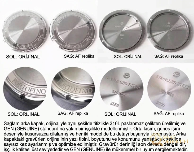 AF Factory IWC Portofino üç akrepli red 60, MKS modelinden nerede daha pahalı? Hangi replika saat daha iyi? Gerçek-replika karşılaştırmalı orijinal incelemeyle bakalım - Kadran İbreleri ve Saniye Akışı