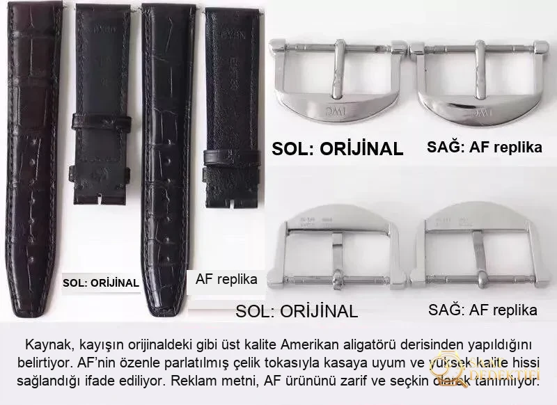 AF Factory IWC Portofino üç akrepli red 60, MKS modelinden nerede daha pahalı? Hangi replika saat daha iyi? Gerçek-replika karşılaştırmalı orijinal incelemeyle bakalım - Koleksiyon ve Vitrin Görünümü