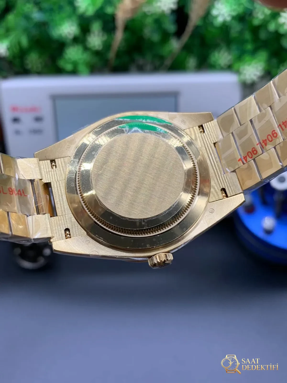Gold Color Rolex Day-Date Case Back