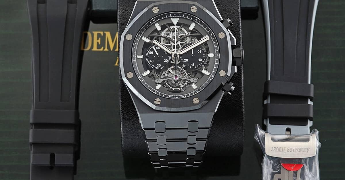 AP Royal Oak Tourbillon Kronograf Openworked Kayışlar