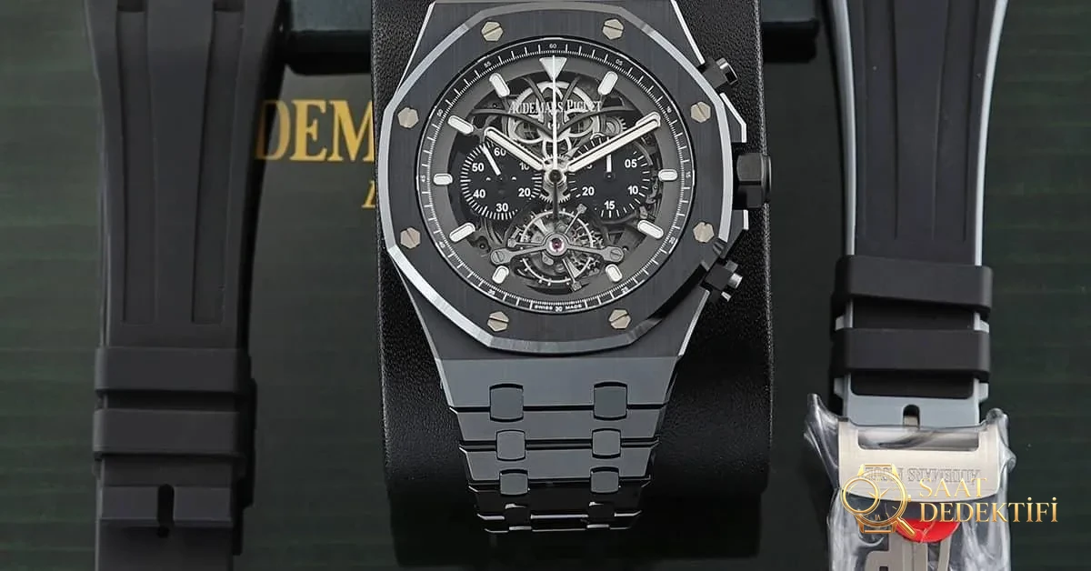 AP Royal Oak Tourbillon Kronograf Openworked Kayışlar