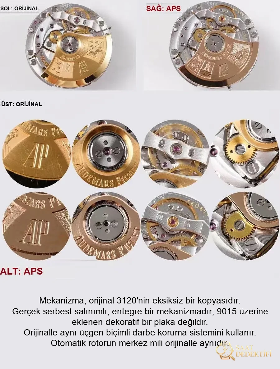 APS Factory Audemars Piguet entegre 3120 en güçlü 