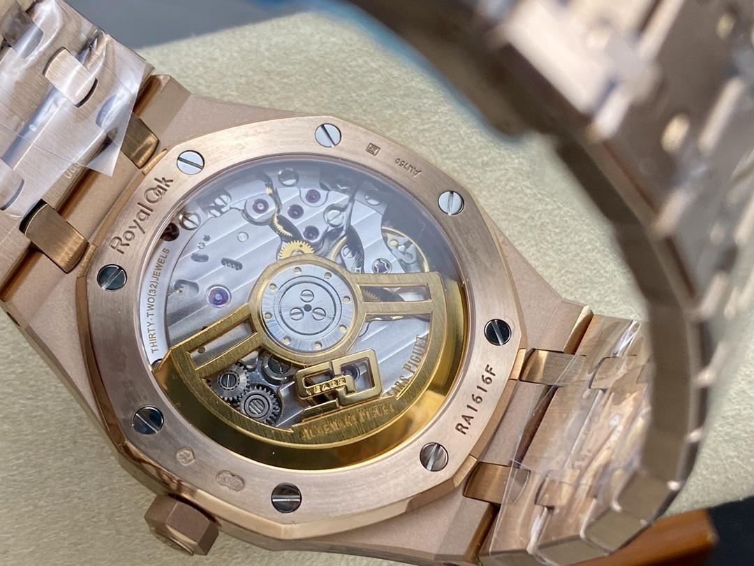 APS Factory Audemars Piguet 15510OR Rose Gold Mavi Kadran Replika Kalitesi Nasıl? — 7. fotoğraf