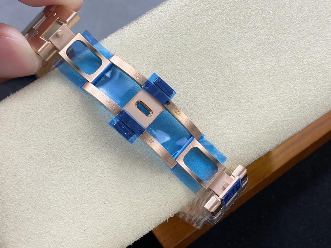 APS Factory Audemars Piguet 15510OR Rose Gold Mavi Kadran Replika Kalitesi Nasıl? — 9. fotoğraf