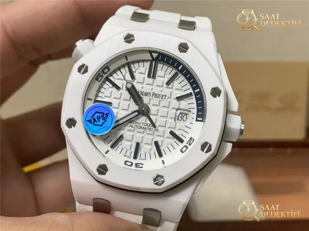 APS Factory Audemars Piguet 15707 seramik 3120 mekanizma hangi fiyata alınır? - Kasa Profili ve Kurma Kolu İncelemesi