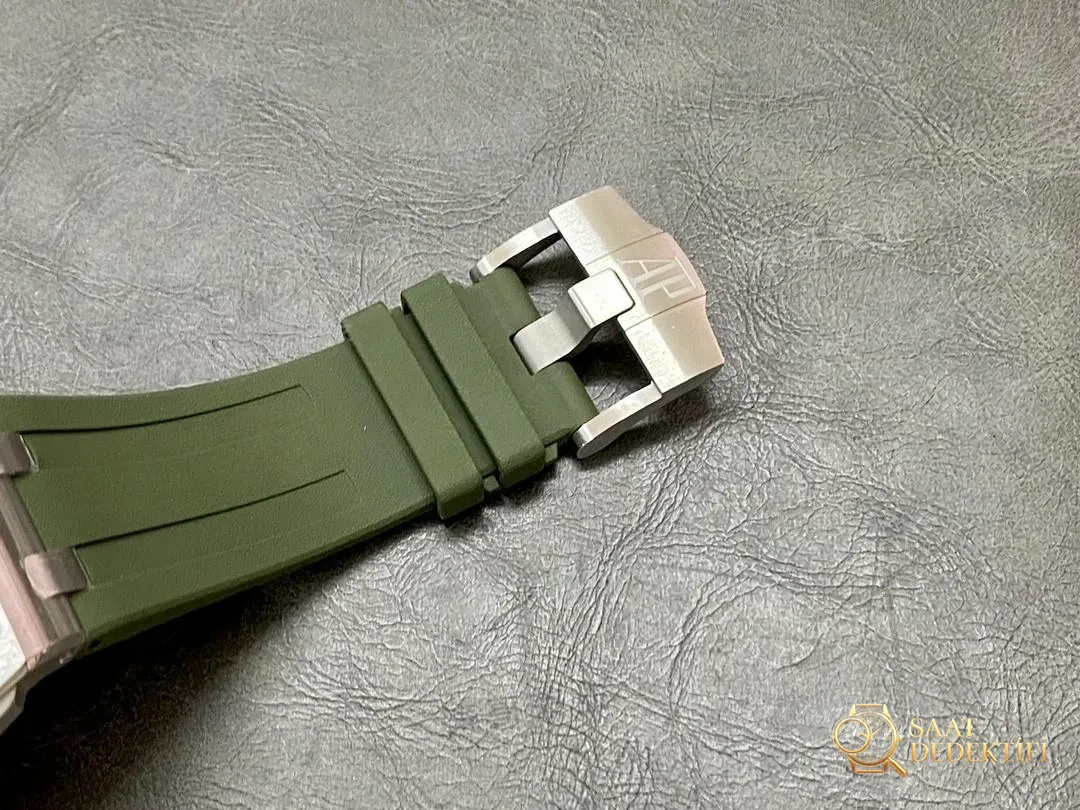 APS Factory Audemars Piguet 15710 yeşil ve beyaz kadranlı 3120 entegre mekanizmanın işçiliği nasıl? - Tepe Koruması ve Ayar Fonksiyonu