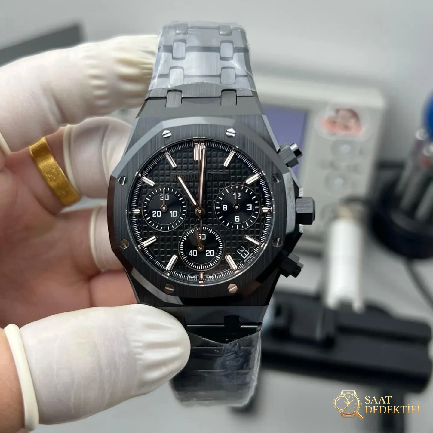 APS Factory Audemars Piguet 26240 siyah seramik işçilik ve detay incelemesi: alınır mı? - Kadran Detayı ve Bezel İşçiliği