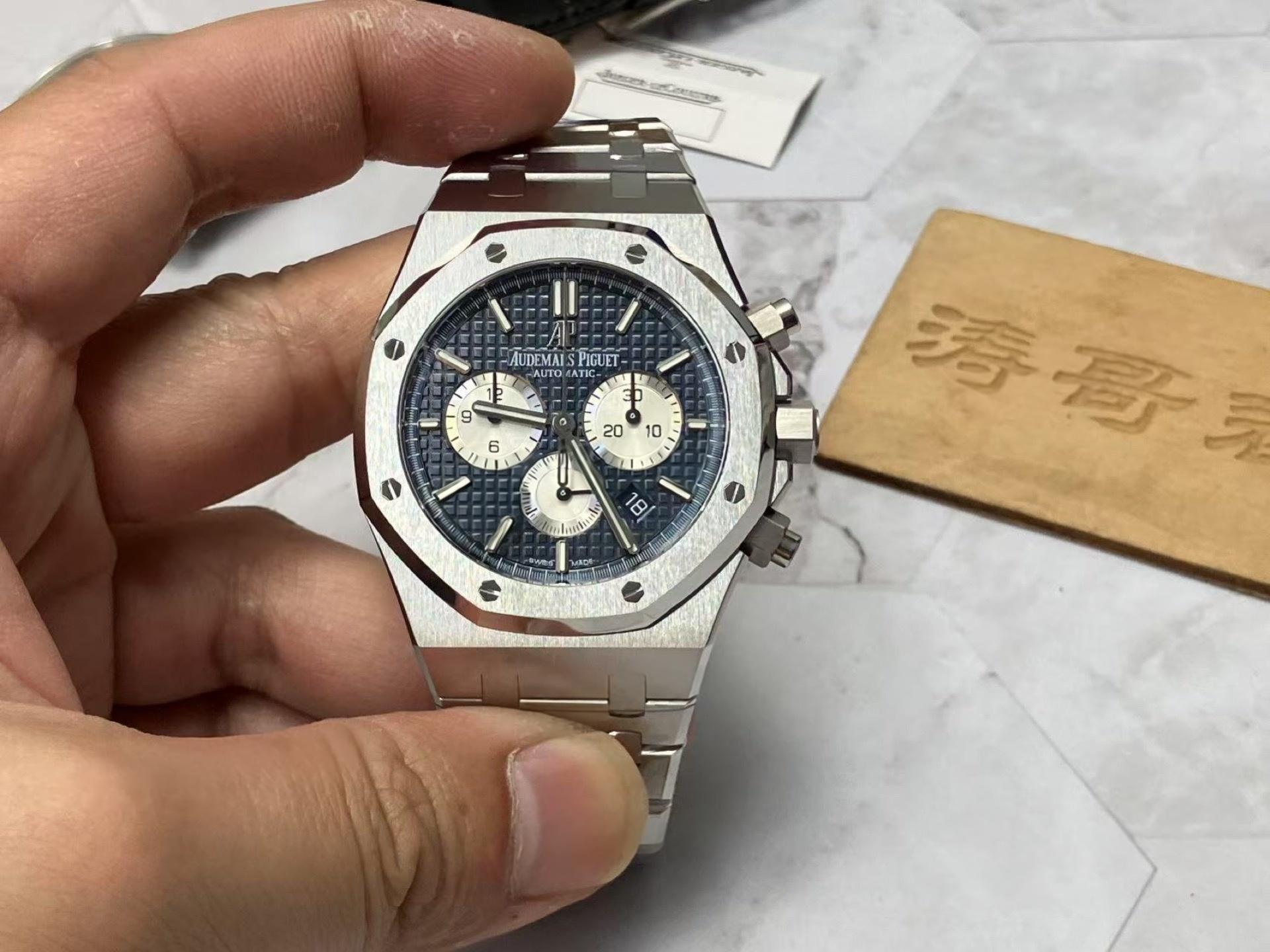 APS Factory Audemars Piguet 26331 mavi kadran, Dandong 4801 tek parça mekanizmayla geliyor: arıza oranı yüksek mi? — 1. fotoğraf