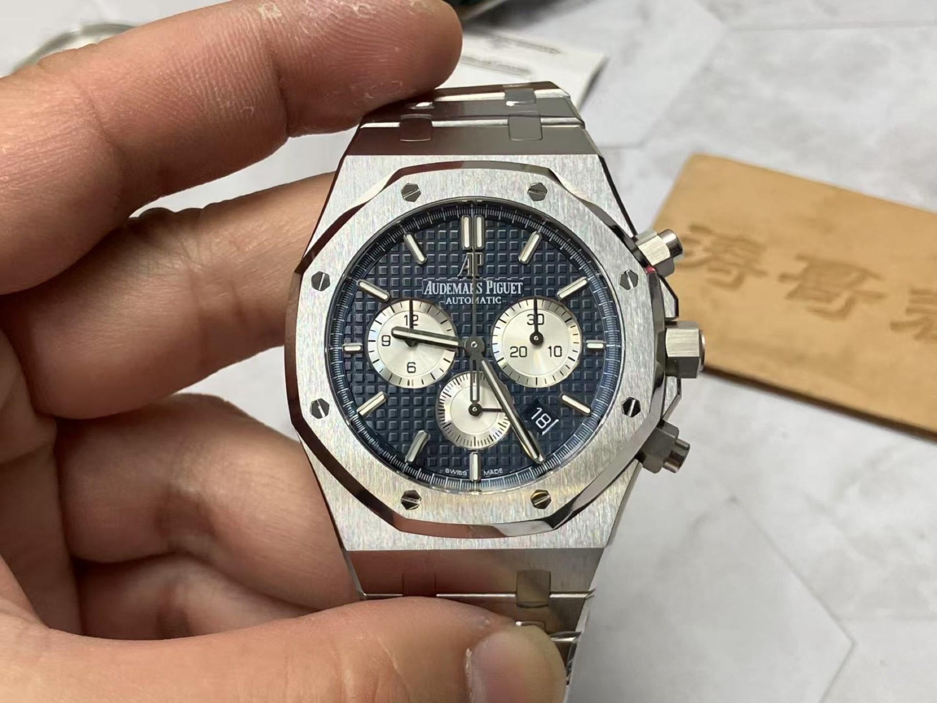 APS Factory Audemars Piguet 26331 mavi kadran, Dandong 4801 tek parça mekanizmayla geliyor: arıza oranı yüksek mi? — 2. fotoğraf