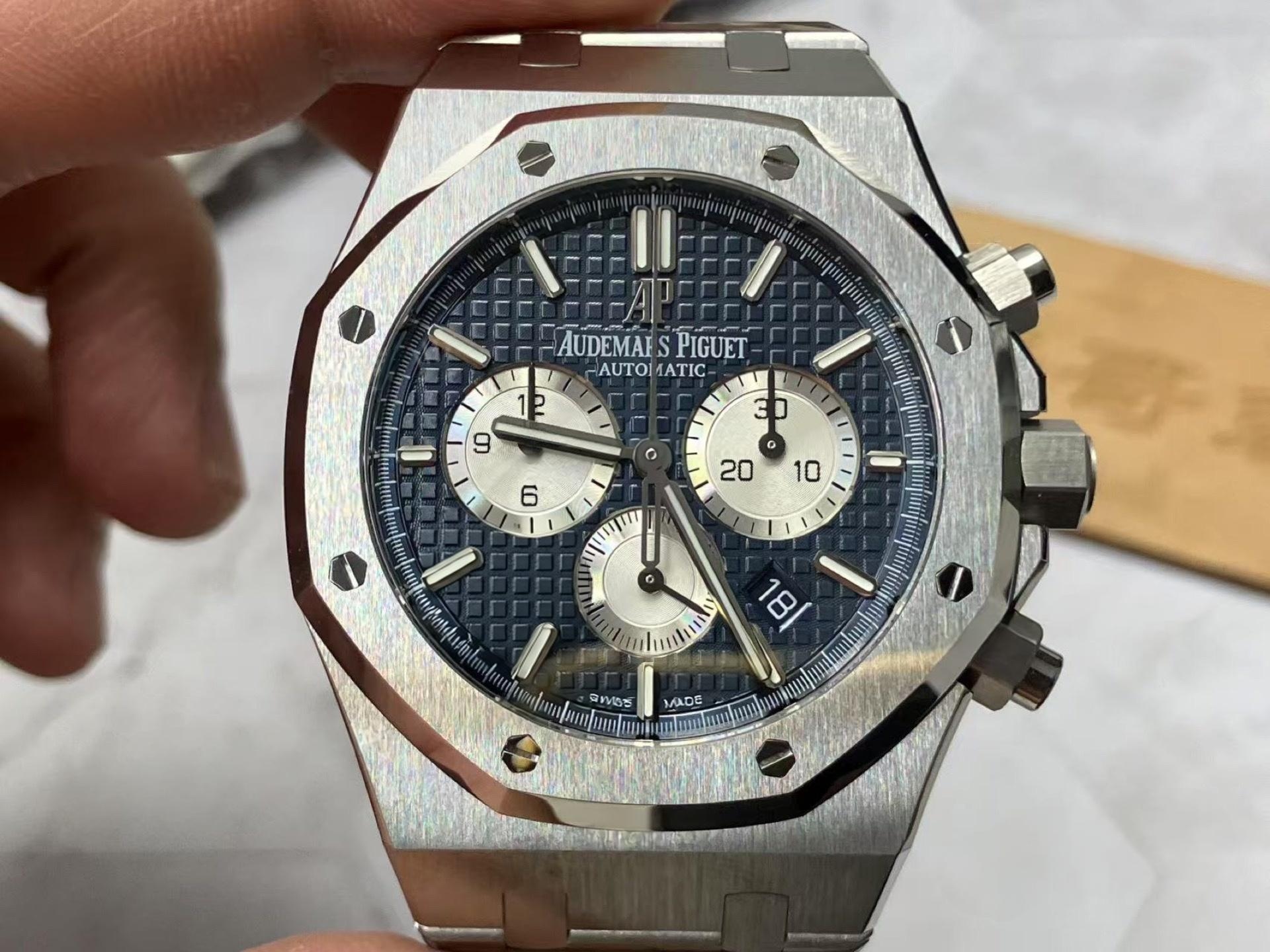 APS Factory Audemars Piguet 26331 mavi kadran, Dandong 4801 tek parça mekanizmayla geliyor: arıza oranı yüksek mi? — 5. fotoğraf