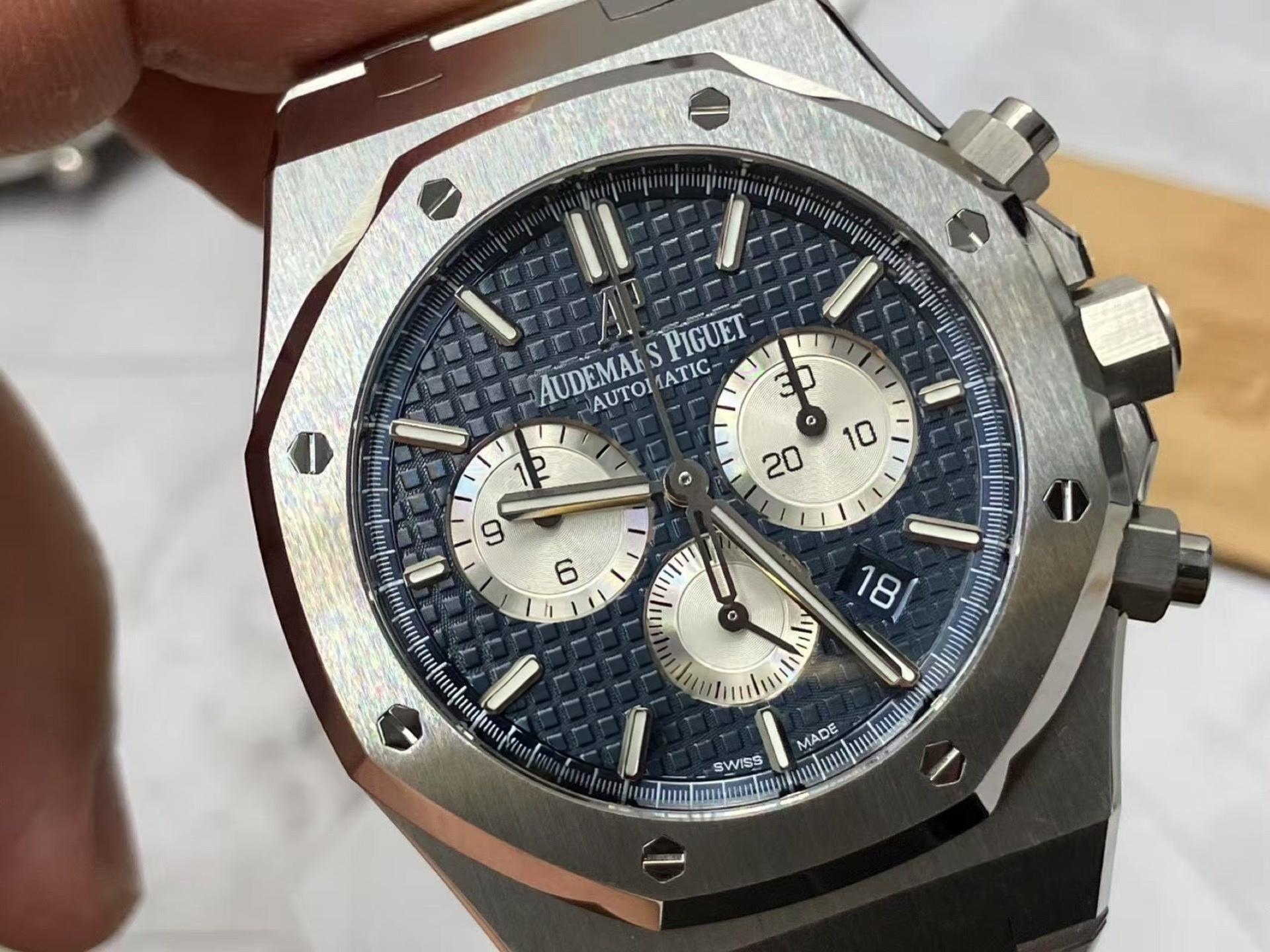 APS Factory Audemars Piguet 26331 mavi kadran, Dandong 4801 tek parça mekanizmayla geliyor: arıza oranı yüksek mi? — 6. fotoğraf