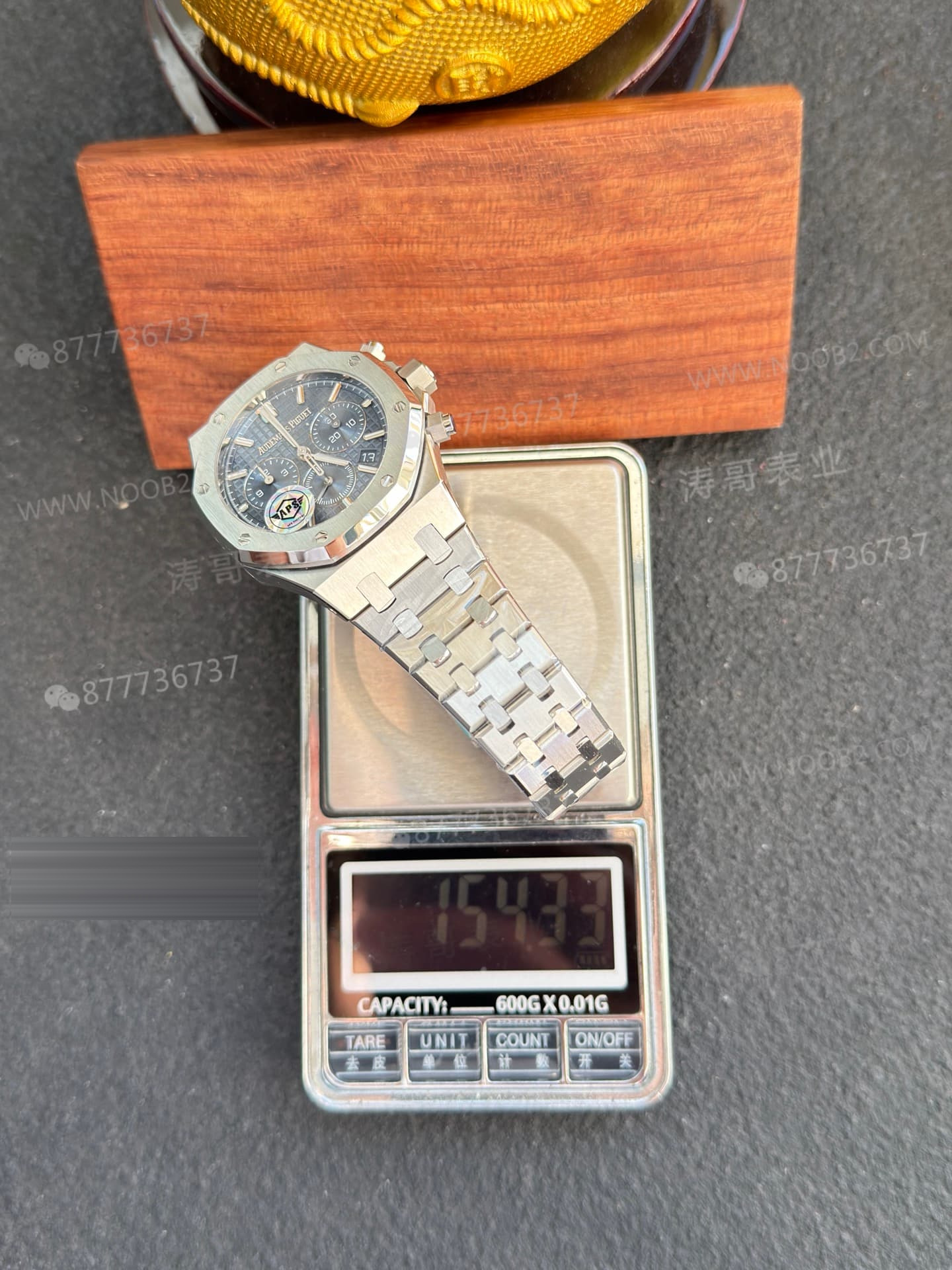 APS Factory Audemars Piguet 26715 küçük çaplı kronograf saat 38 mm — detay işçiliği nasıl? — 7. fotoğraf