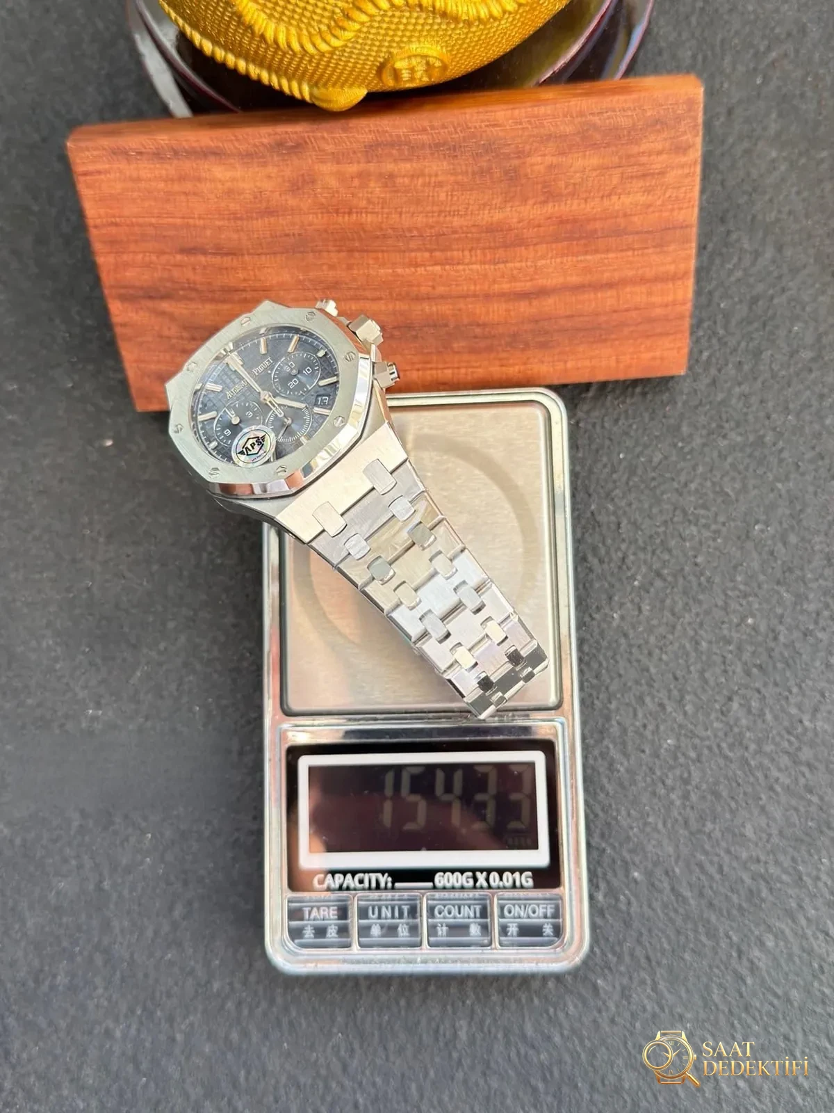 APS Factory Audemars Piguet 26715 küçük çaplı kronograf saat 38 mm — detay işçiliği nasıl? - Klips Kilidi ve Lazer Damgalar