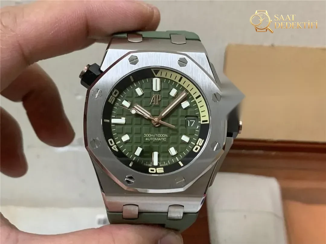 APS Factory Audemars Piguet AP15720 Royal Oak 4308 Tek Parça Mekanizma Hızlı Sök Versiyonu Gerçek Çekim İncelemesi - Kadran Detayı ve Bezel İşçiliği