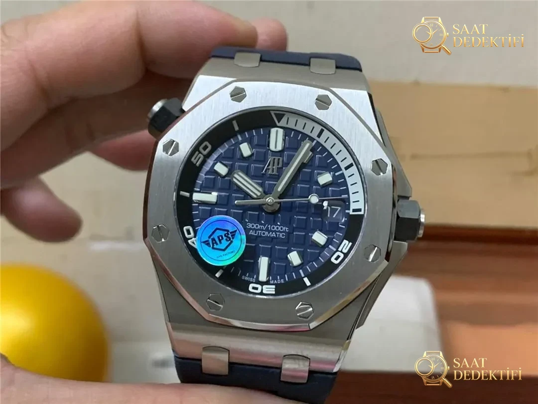 APS Factory Audemars Piguet AP15720 Royal Oak 4308 Tek Parça Mekanizma Hızlı Sök Versiyonu Gerçek Çekim İncelemesi - Fosfor ve Super-LumiNova Gece Görünümü