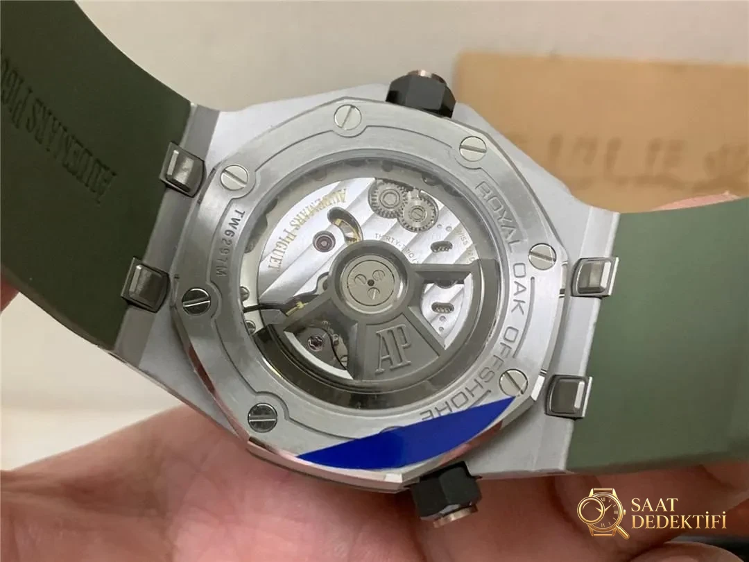 APS Factory Audemars Piguet AP15720 Royal Oak 4308 Tek Parça Mekanizma Hızlı Sök Versiyonu Gerçek Çekim İncelemesi - Bilezik Bakla Ayrımı ve Pim Yapısı