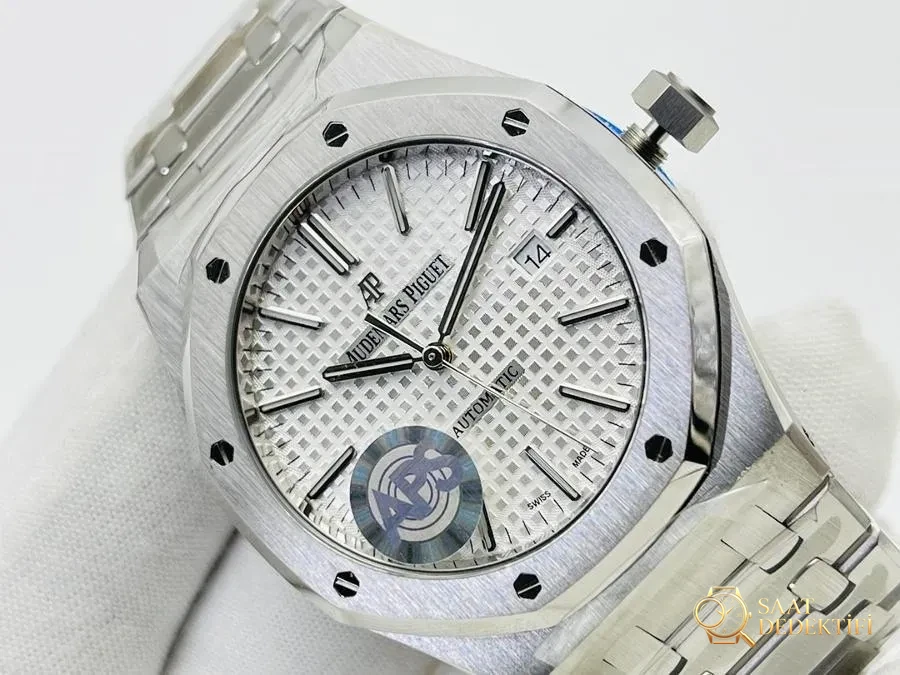 APS Factory Audemars Piguet entegre 3120, en güçlü "çelik kral" 15400 (beyaz kadran) saat incelemesi - görsel 3
